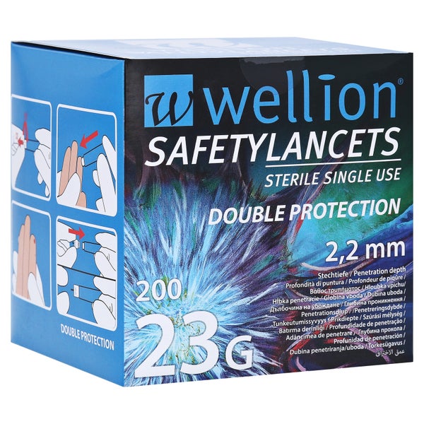 Wellion Safetylancets 23 G Sicherheitsei 200 St