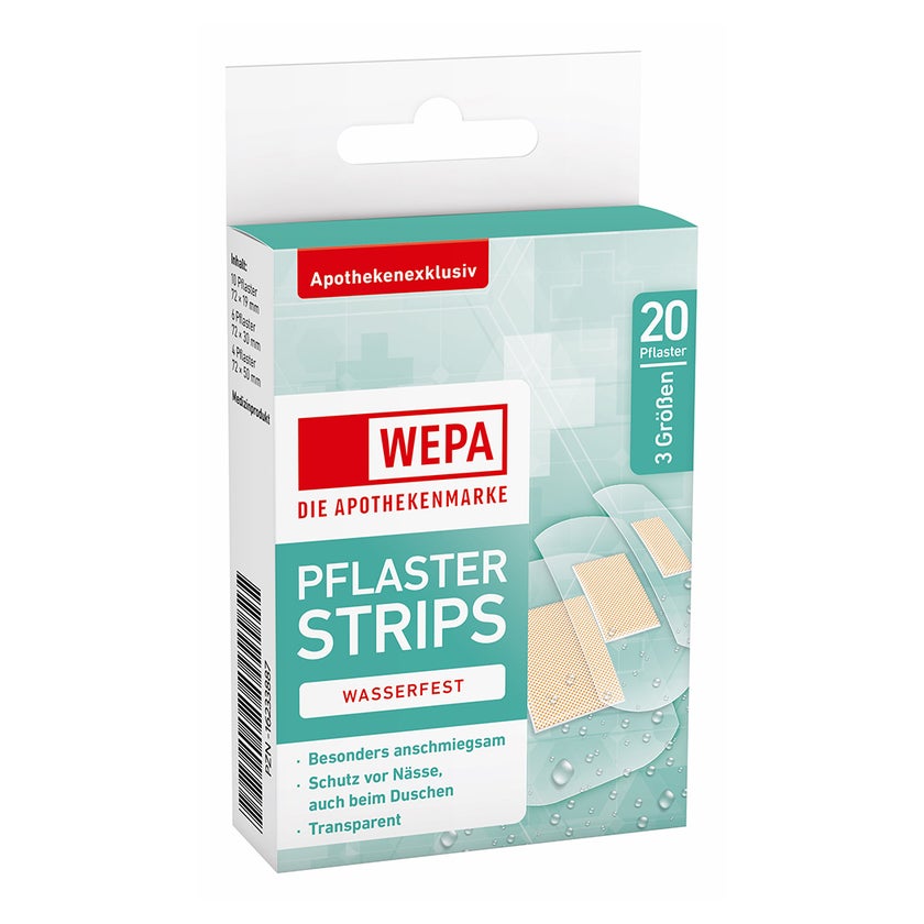 WEPA Pflaster Strips wasserfest 20 St