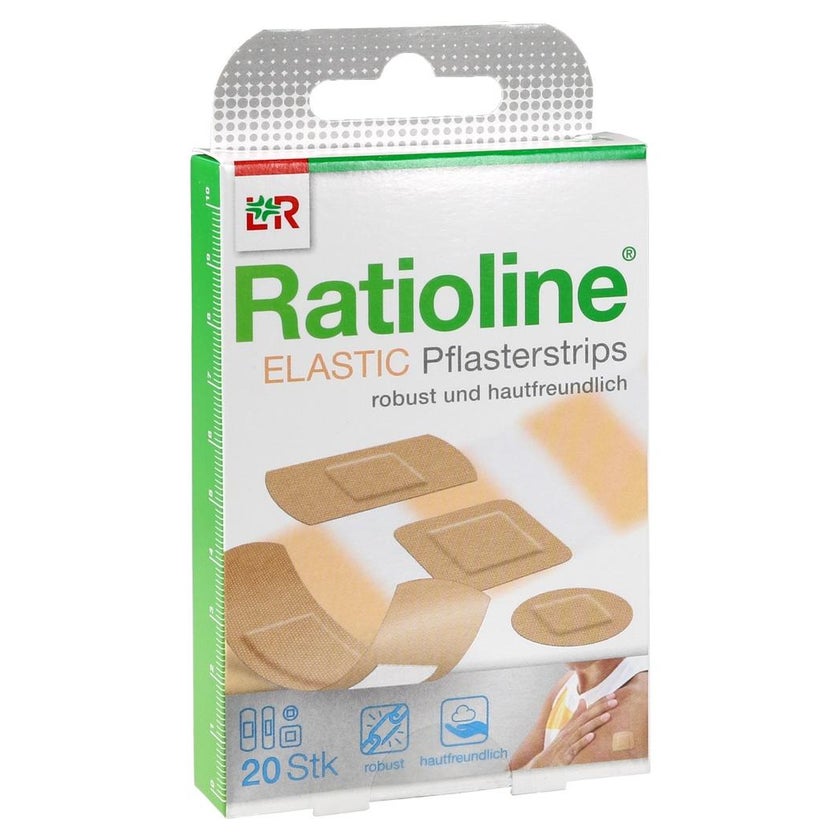 Ratioline Elastic Pflasterstrips in 4 Größen 20 St