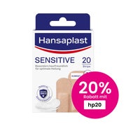 Produktabbildung: Hansaplast Sensitive Pflasterstrips haut 20 St