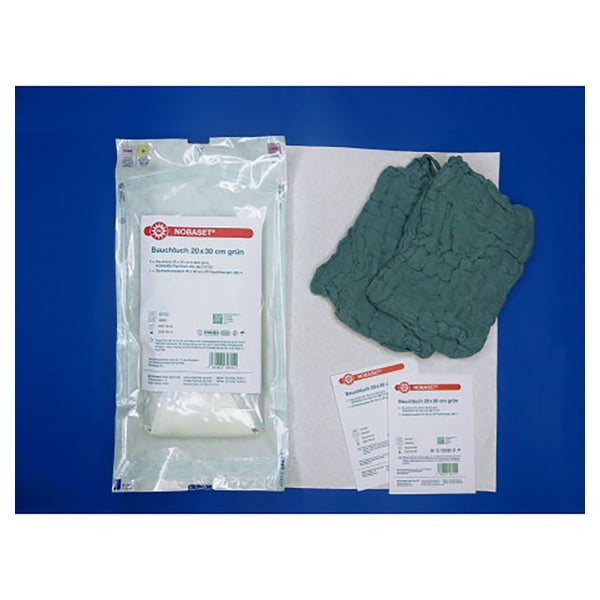 Nobatrast Bauchtuch 20x30 cm 4fach grün 35X5 St