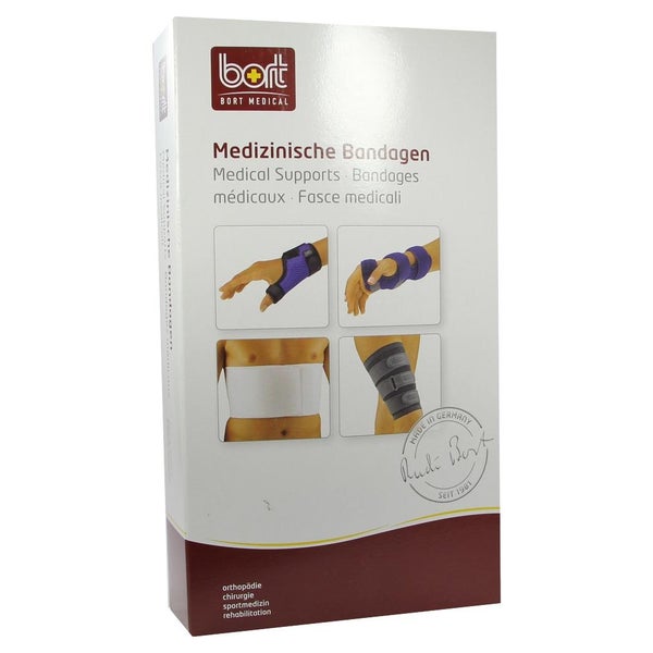 BORT Rippengürtel Herren L weiß 1 St