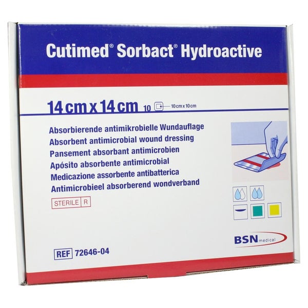 Cutimed Sorbact Hydroactive Kompressen 1 10 St