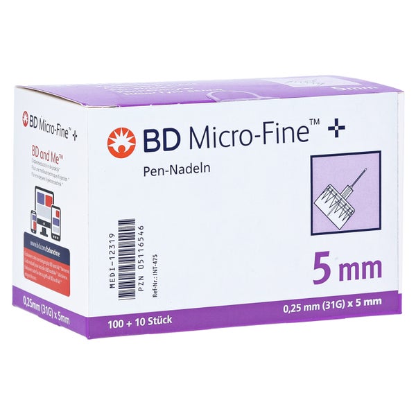 BD Micro-fine+ 5 Pen-Nadeln 0,25x5x110 m 110 St