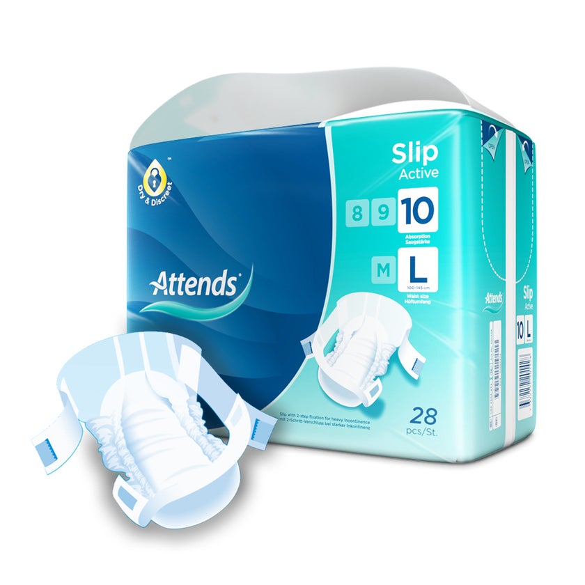 Attends Slip Active 10 All-In-One-Slips Large, 28 Stück 28 St