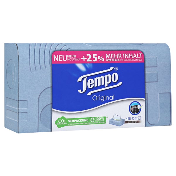 Tempo Original Taschentücher Box 1X100 St