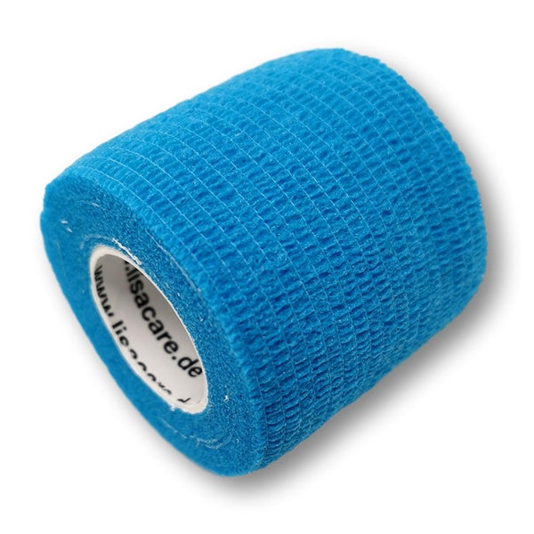 LisaCare selbstklebender Verband - Hellblau - 5cm x 4,5cm 1 St