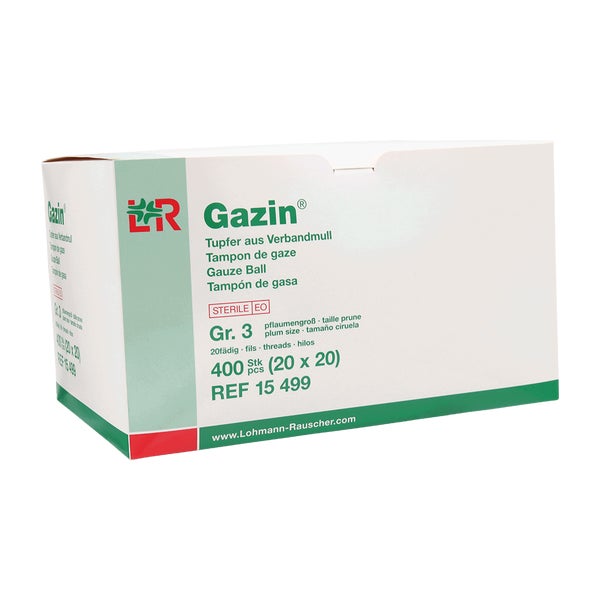 Lohmann Rauscher Gazin Tupfer aus Verbandmull steril - Gr. 3 - 20x20 Stück 20X20 St