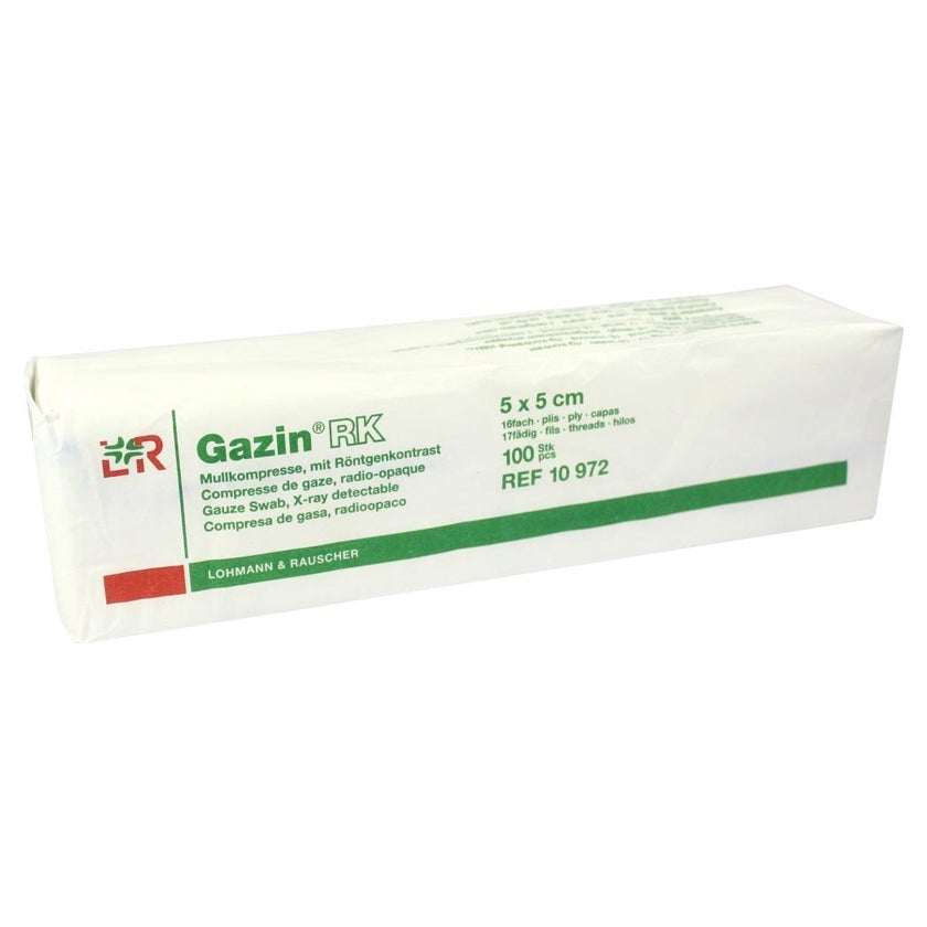 Gazin Mullkompressen 5x5 cm unsteril 16fach 100 St