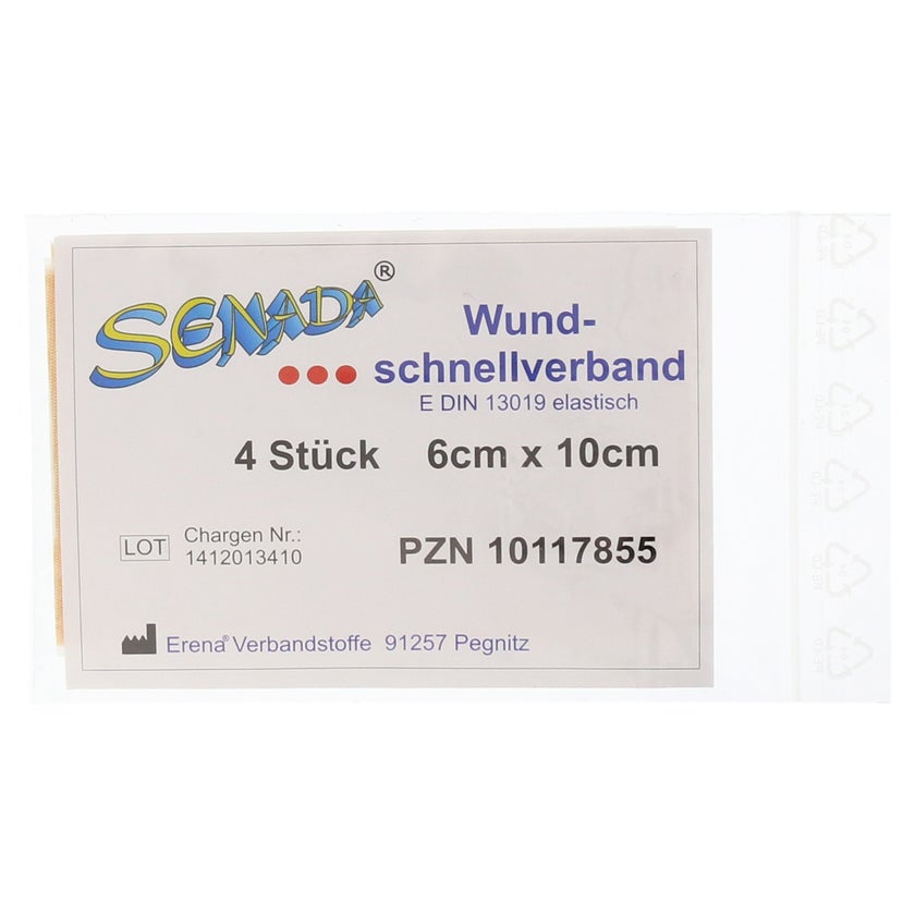 Senada Wundschnellverband 6x10 cm 4 St