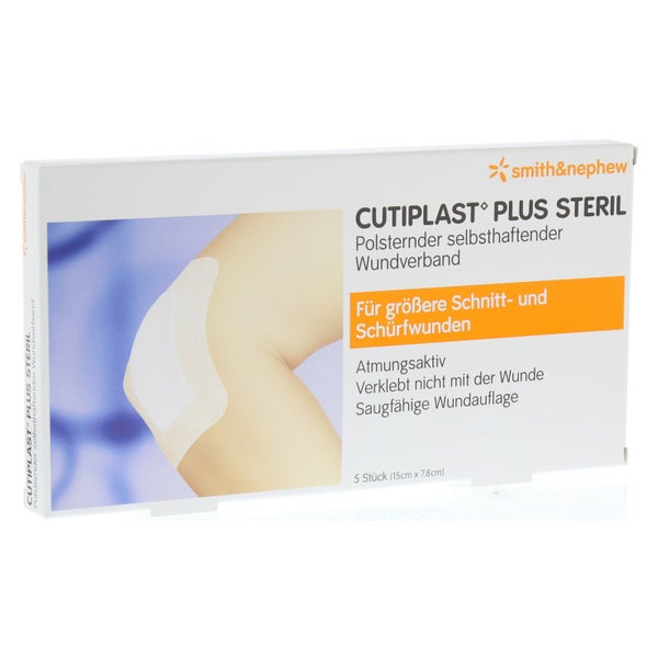 Cutiplast Plus Steril 7,8x15 cm Verband 5 St
