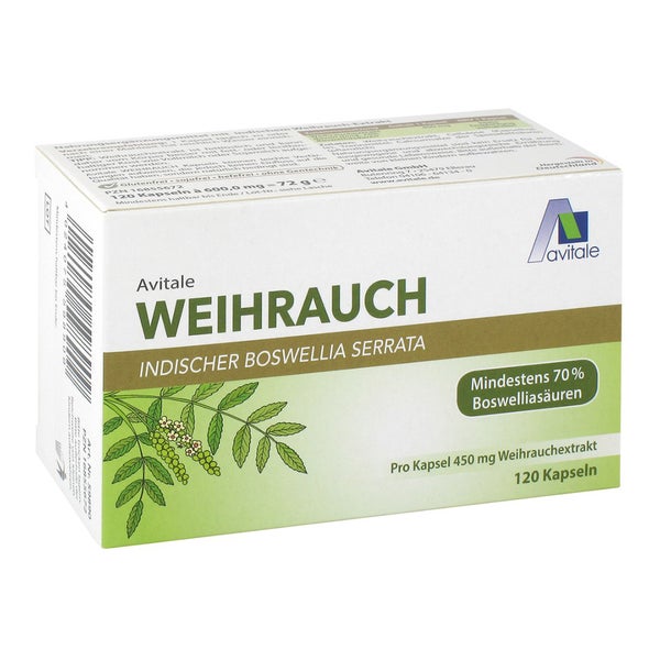 Weihrauch 450mg Boswellia Serrata Kapseln 120 St