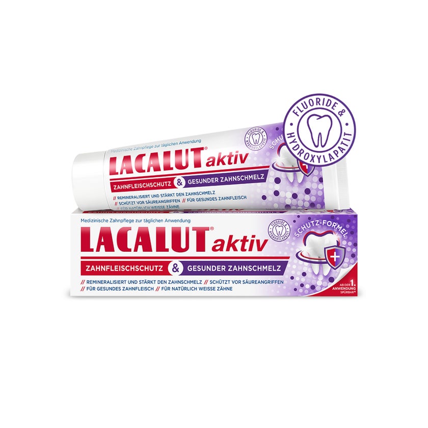 Lacalut aktiv Zahnfleischschutz & gesunder Zahnschmelz 75 ml