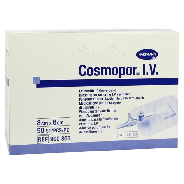 Hartmann Cosmopor I.V. Kanülenfixierverband steril 6 x 8 cm (50 Stck.) 50 St