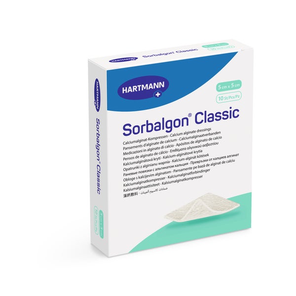Sorbalgon Classic 5x5 cm Calciumalginat- 10 St