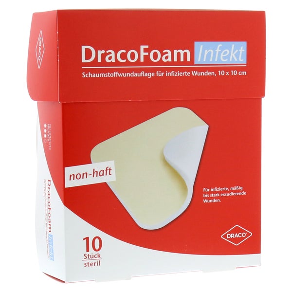 Dracofoam Infekt Schaumst.wundauf.10x10 10 St