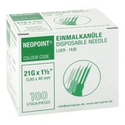 Einmalkanüle Neopoint 21 Gx1 1/2 0,8x40 100 St