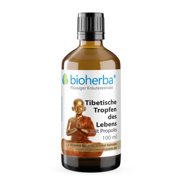 Bioherba Tibetische Tropfen des Lebens mit Propolis Tinktur 100 ml