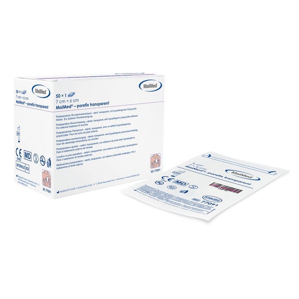 MaiMed® porefix transparent Wundschnellverband - 10 x 9 cm 25 St