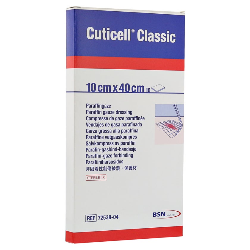 Cuticell Classic Wundgaze 10x40 cm 10 St