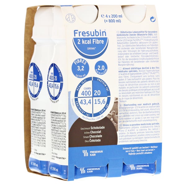 Fresubin 2 kcal Fibre DRINK Schokolade T 4X200 ml