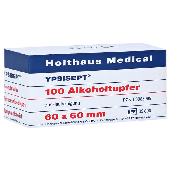 Alkoholtupfer Ypsisept 25x65 mm 100 St