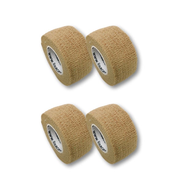 LisaCare Fingerpflaster 2,5cm x 4,5m - 4er Set Beige 4 St