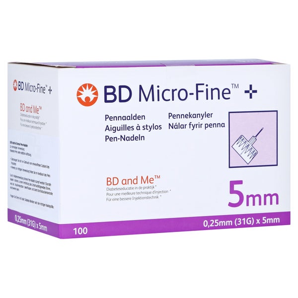 BD Micro-fine+ 5 Pen-Nadeln 0,25x5 mm 100 St