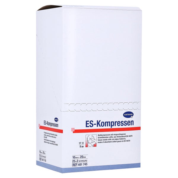 Es-kompressen Steril 10x20 cm 8fach 25X2 St