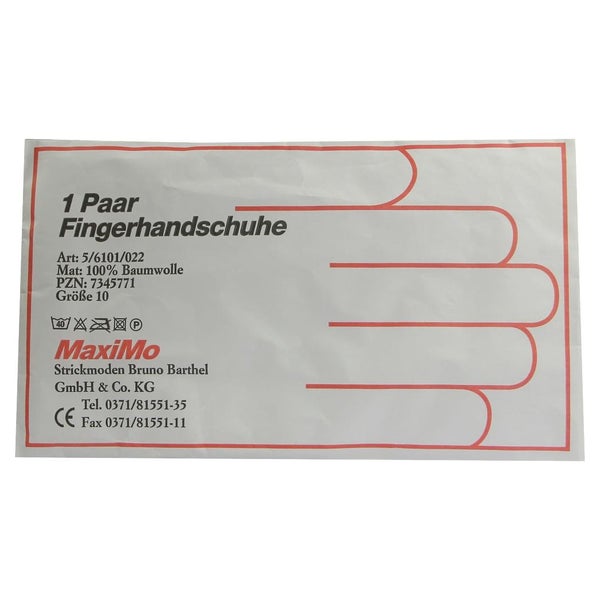 Handschuhe Strick Baumwolle Gr. 10 dünn 2 St