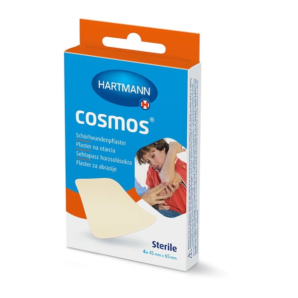 Hartmann Cosmos Schürfwundenpflaster, Hydrokolloid, flexibel 4 St