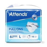 Attends Pull-ons 6 L 4X18 St