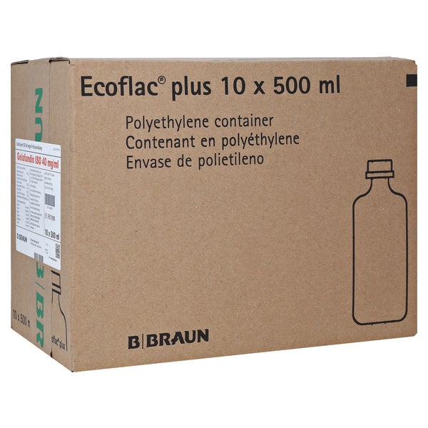 Gelafundin ISO 40 mg/ml Ecoflac plus Inf 10X500 ml