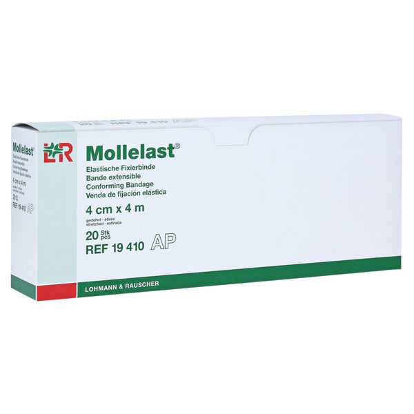 Mollelast elastische Fixierbinde 20 Stück - 4 m x 4 cm 20 St