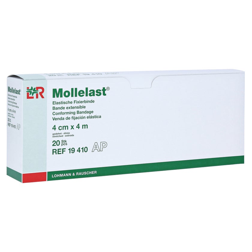 Mollelast elastische Fixierbinde 20 Stück - 4 m x 4 cm 20 St