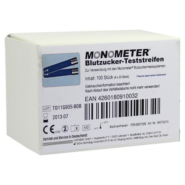 Monometer Teststreifen 4X25 St