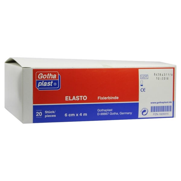 Gothaplast Elasto Fixierbind.6 cmx4 m 20 St