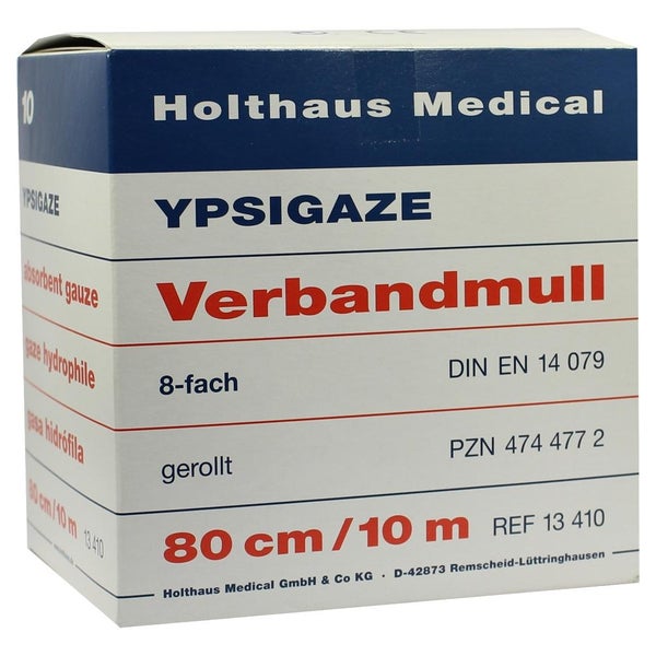 Holthaus Medical YPSIGAZE Verbandmull, 8-fach - 1 Rolle à 10 Meter 1 St