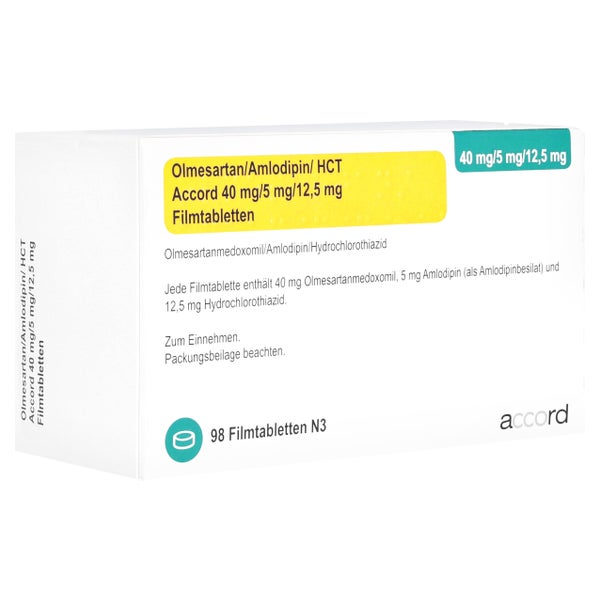 OLMESARTAN/Amlodipin/HCT Accord 40/5/12,5mg FTA 98 St