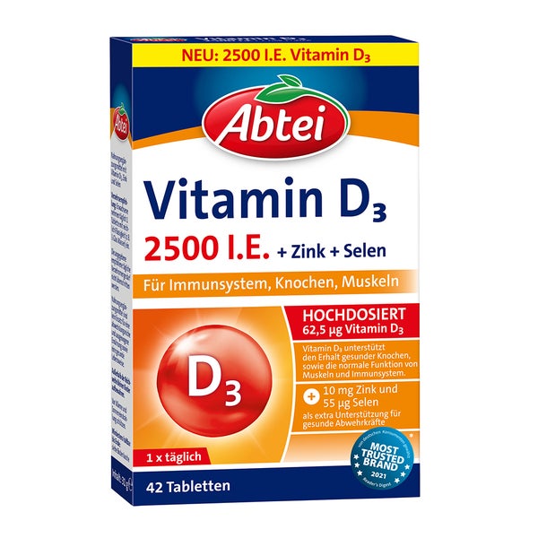 Abtei Vitamin D3 Forte 2500 42 St