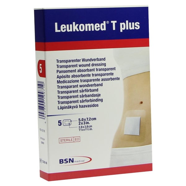 Leukomed transparent plus sterile Pflaster 5 St