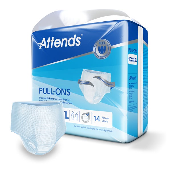 Attends Pull-Ons 10 Extra-Large, 130-170 cm Hüftumfang 14 St