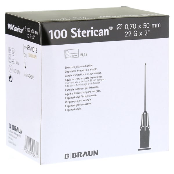 Sterican Kanülen 22 Gx2 0,7x50 mm 100 St