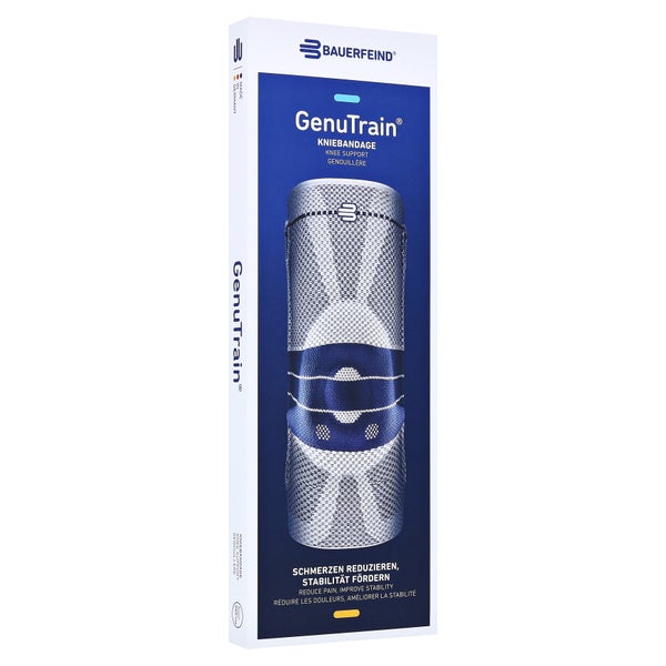 Bauerfeind GenuTrain Kniebandage, Gr. 4, schwarz 1 St