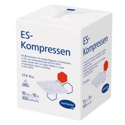 Hartmann ES-Kompressen unsteril 8- lagig 100 Stück - 10 x 10 cm / Einzelpackung 100 St