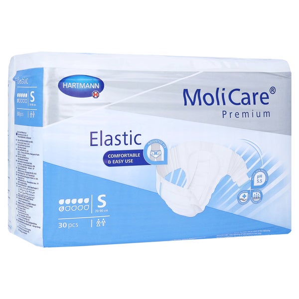 MoliCare Premium Elastic, 6 Tropfen, Gr. S, Hüftumfang 70 - 90 cm 30 St