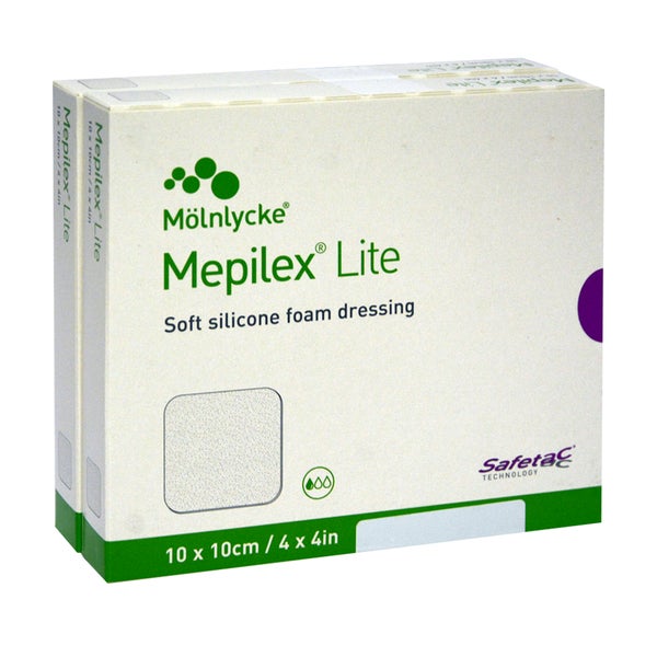 Mepilex Lite Schaumverband 10x10 cm ster 10 St