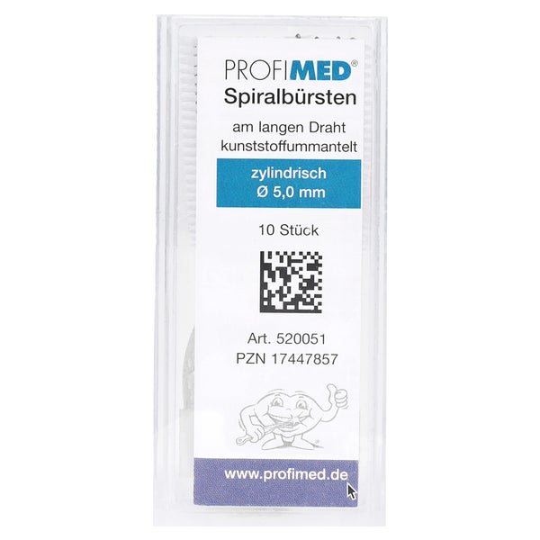 PM Spiralbürste am langen Draht zyl.5 mm 10 St