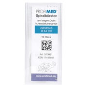PM Spiralbürste am langen Draht zyl.5 mm 10 St