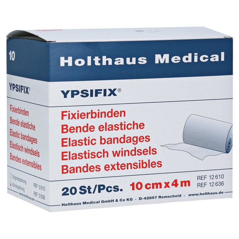 Holthaus Medical YPSIFIX Fixierbinden 20-fädig, lose (20 Stck.) - 4 m x 10 cm 20 St